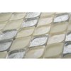 Andova Tiles ANDOVA TILES Plume 2.25" x 1.25" Glass Novelty Mosaic Wall Tile ANDPLU514